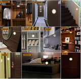 Wafasisi Motion Sensor Lights, Wafasisi Battery Operated LED Night Light Safety Lamp Step Lights Under Cabinet Lights for Stair, Bathroom, Closet, Hallway, Path